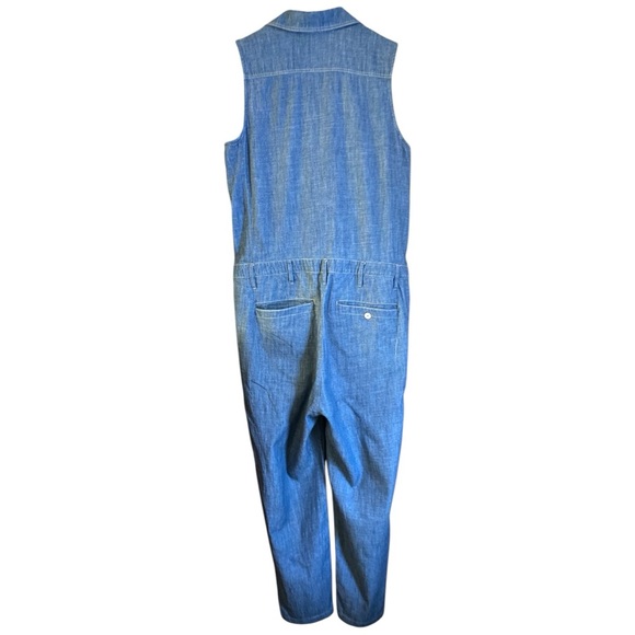 G-Star Raw Bronson Boyfriend Chambray Denim Sleeveless Jumpsuit Size Medium - Picture 4 of 10